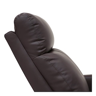 Foto 5 | Sillón Reclinable Reposet Manual Soporte Lumbar Sala Tv Cine Color Café Diseño De La Tela Liso