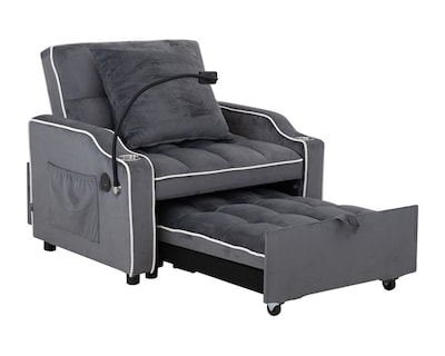 Foto 1 | Reclinable Roger Gris Obscuro
