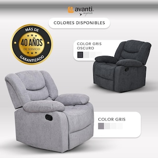 Foto 5 | Sillón Reclinable con Mecedora Cosmobel Victoria de Tela Gris