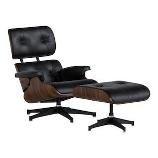 Foto 1 | Sillón con Otomana Mubson Sofá Individual Reclinable Silet Negro