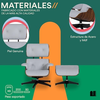 Foto 3 | Sillón con Otomana Mubson Sofá Individual Reclinable Silet Blanco