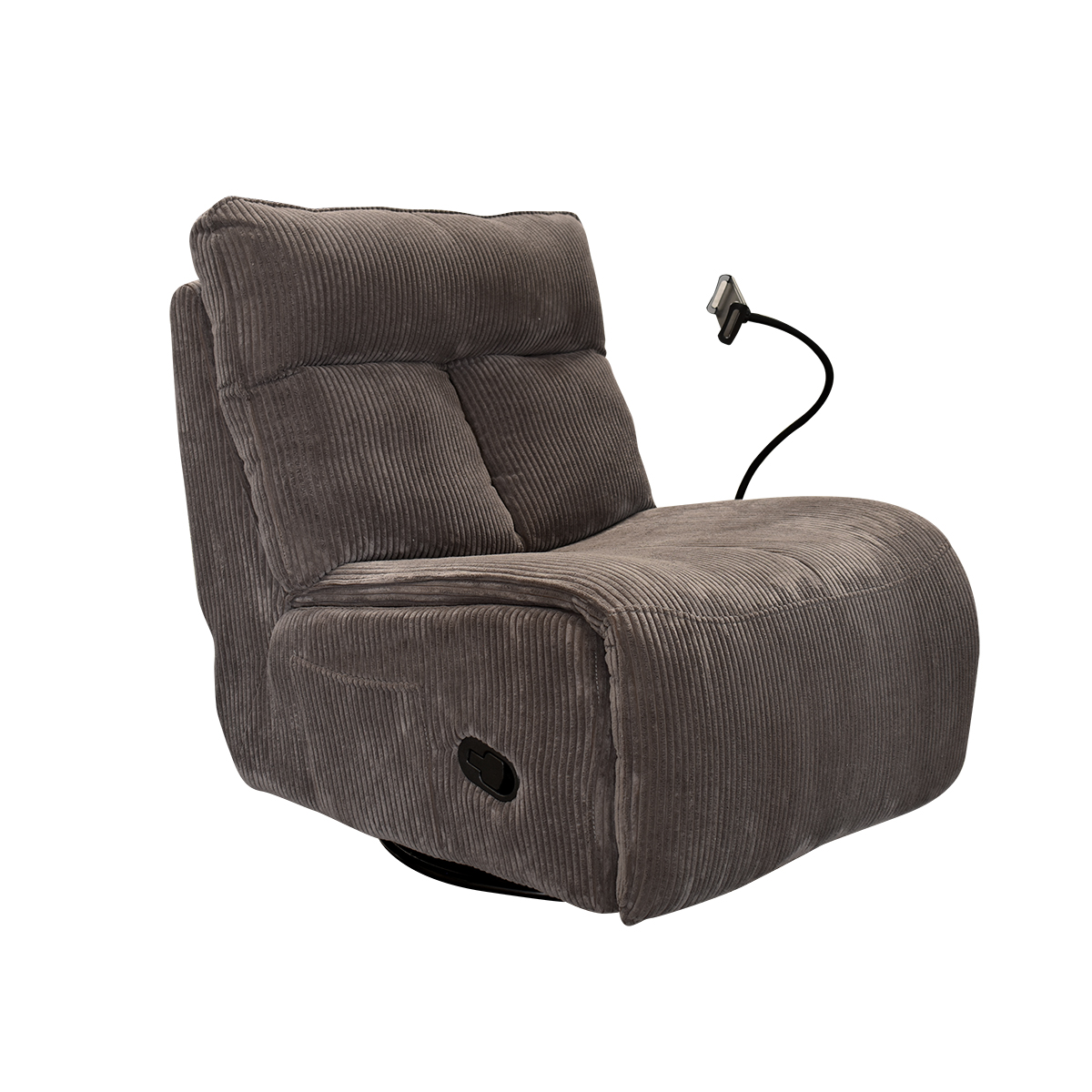 Sillón mecedora Belle Blue Room Gris