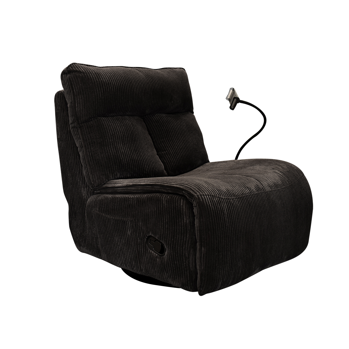Foto 4 pulgar | Sillón Mecedora Belle Blue Room Negra