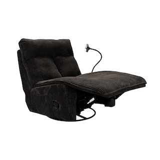 Foto 4 | Sillón Mecedora Belle Blue Room Negra