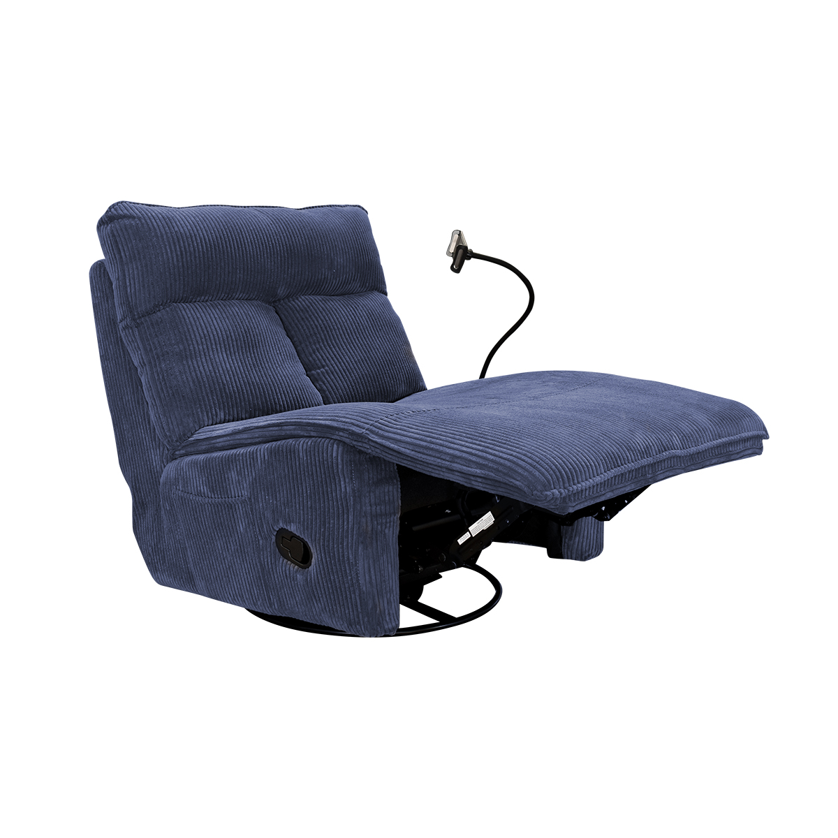 Foto 2 pulgar | Sillón mecedora Belle Blue Room Azul