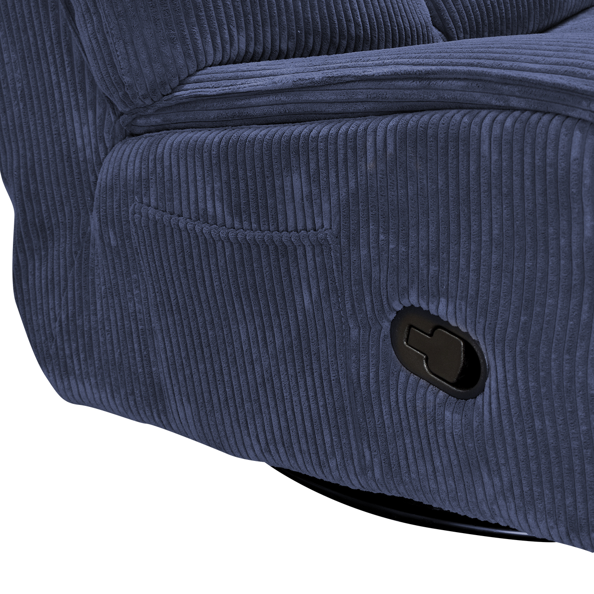 Foto 9 pulgar | Sillón mecedora Belle Blue Room Azul