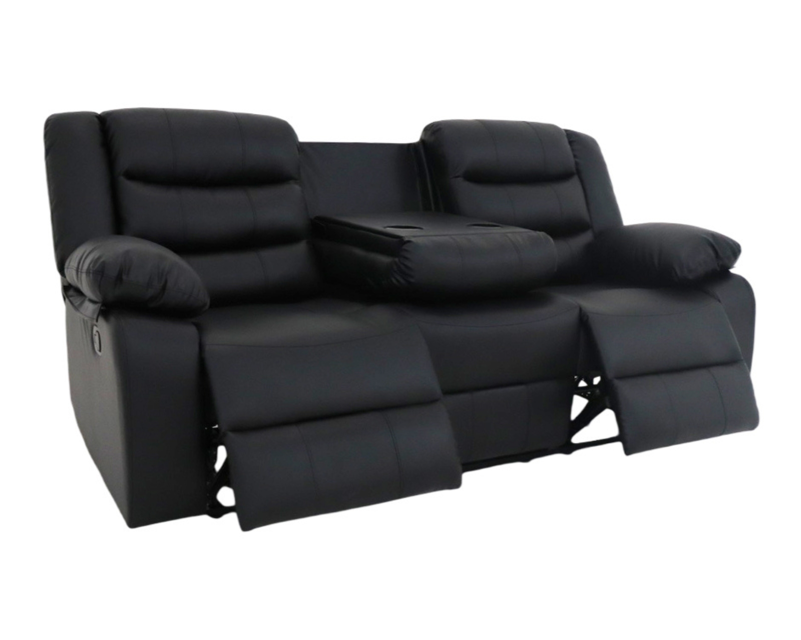 Foto 1 | Sofá Reclinable Easy Living Modelo Bryce Con Portavasos Plegable, Color Negro