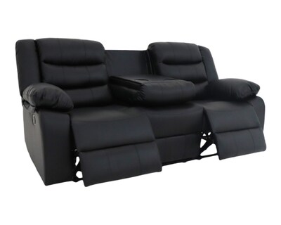 Foto 1 | Sofá Reclinable Easy Living Modelo Bryce Con Portavasos Plegable, Color Negro