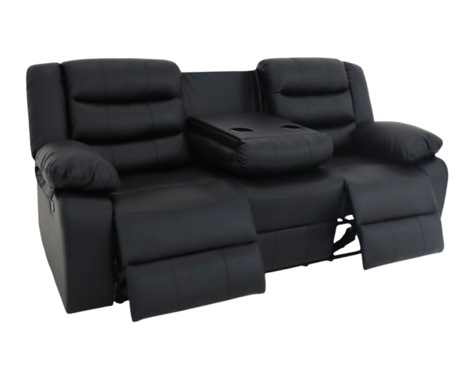 Foto 2 | Sofá Reclinable Easy Living Modelo Bryce Con Portavasos Plegable, Color Negro