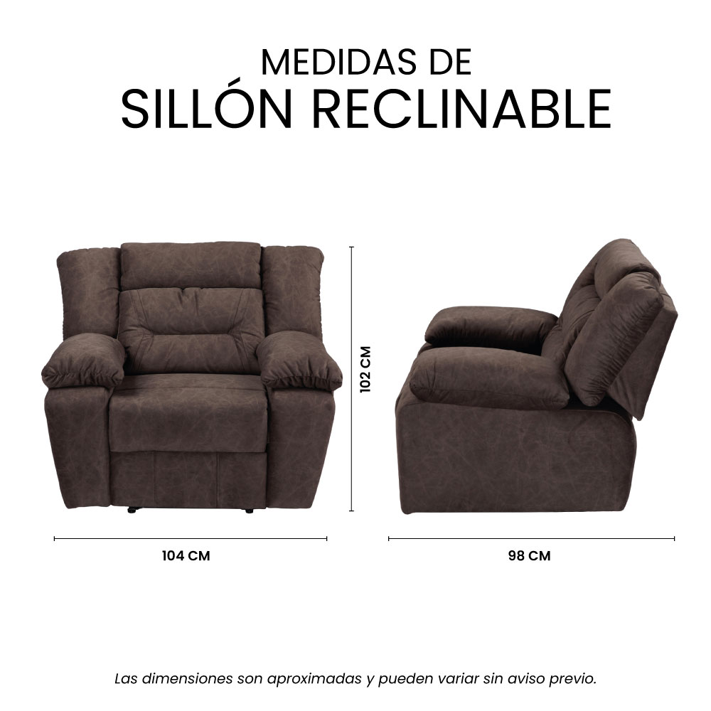 Foto 9 pulgar | Sillón Reclinable Trinity Bumer Color Chocolate