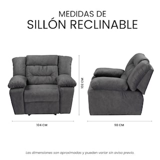Foto 8 | Sillón Reclinable Trinity Bumer Color Gris Oscuro