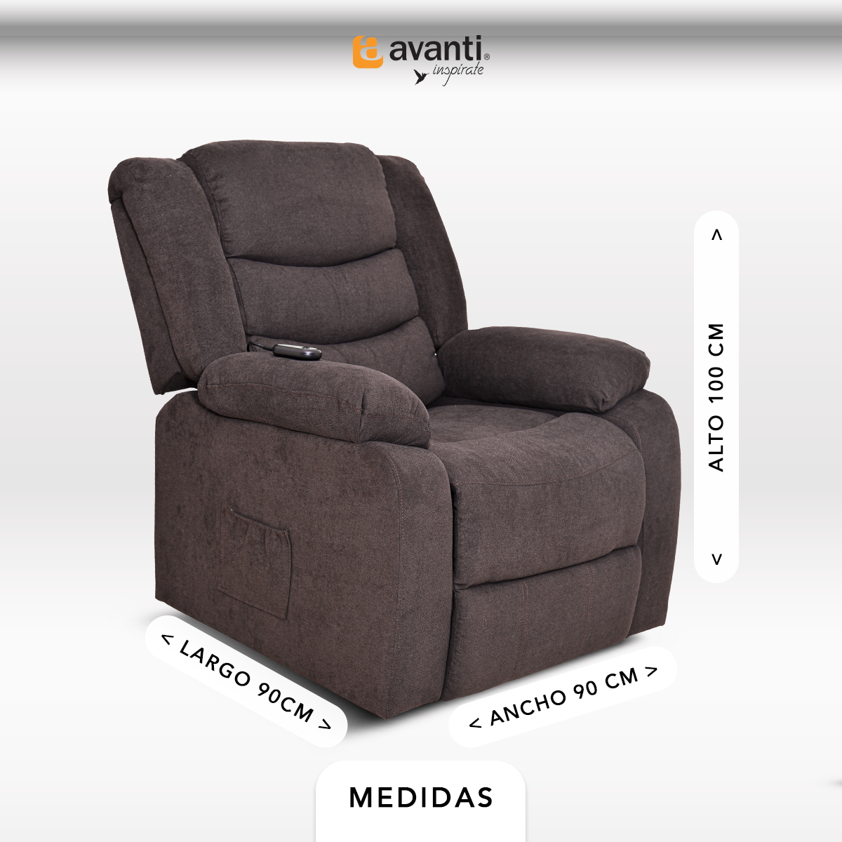 Foto 4 | Sillón Reclinable Eléctrico Avanti Turin