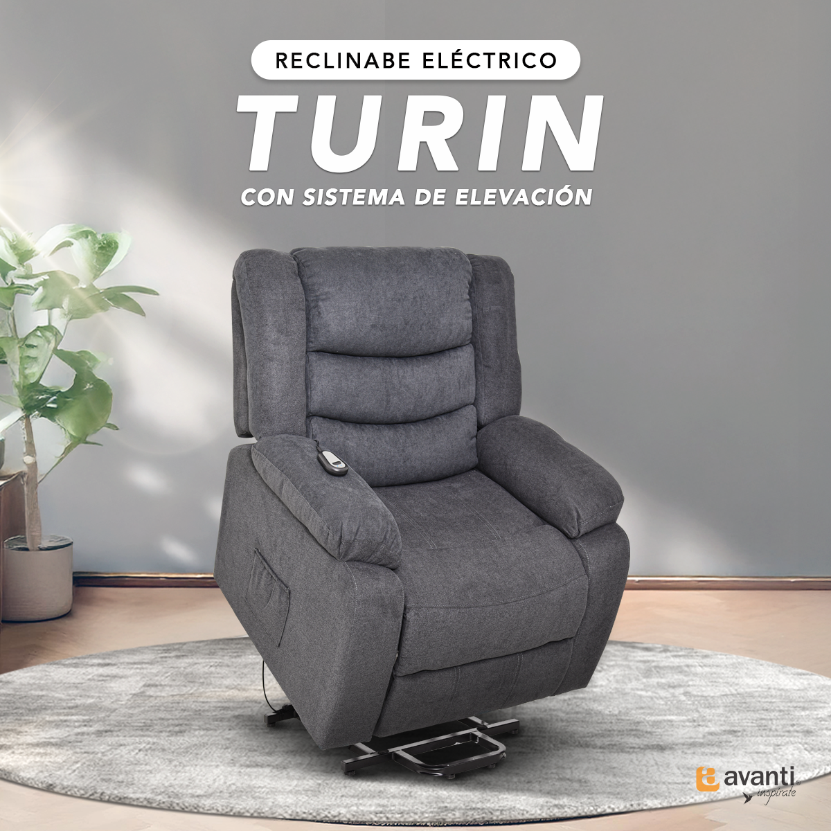 Foto 2 | Sillón Reclinable Eléctrico Avanti Turin