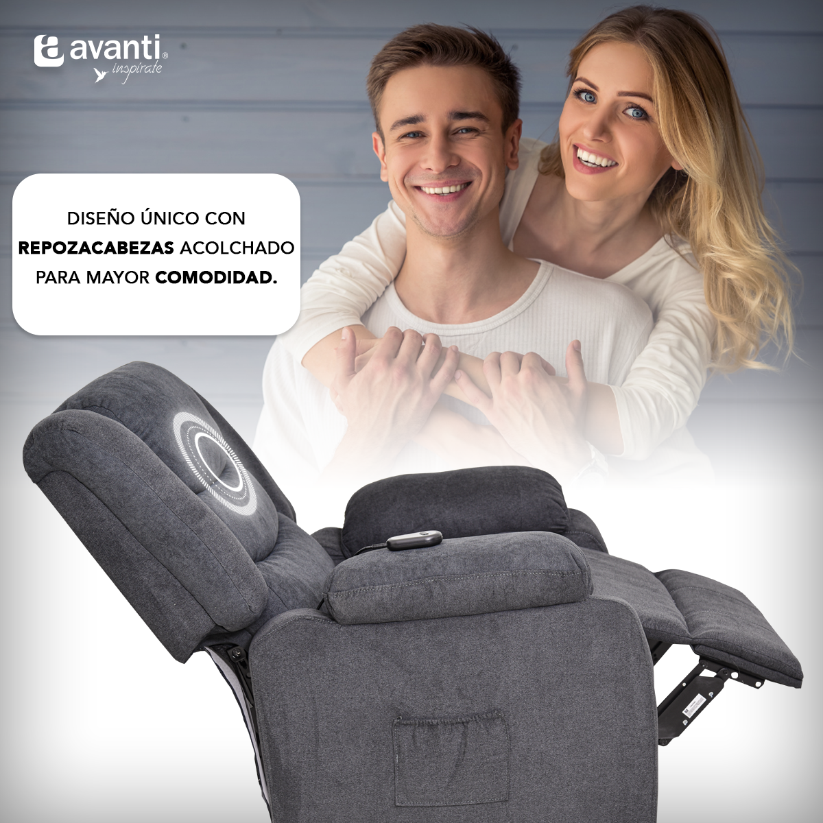 Foto 4 pulgar | Sillón Reclinable Eléctrico Avanti Turin