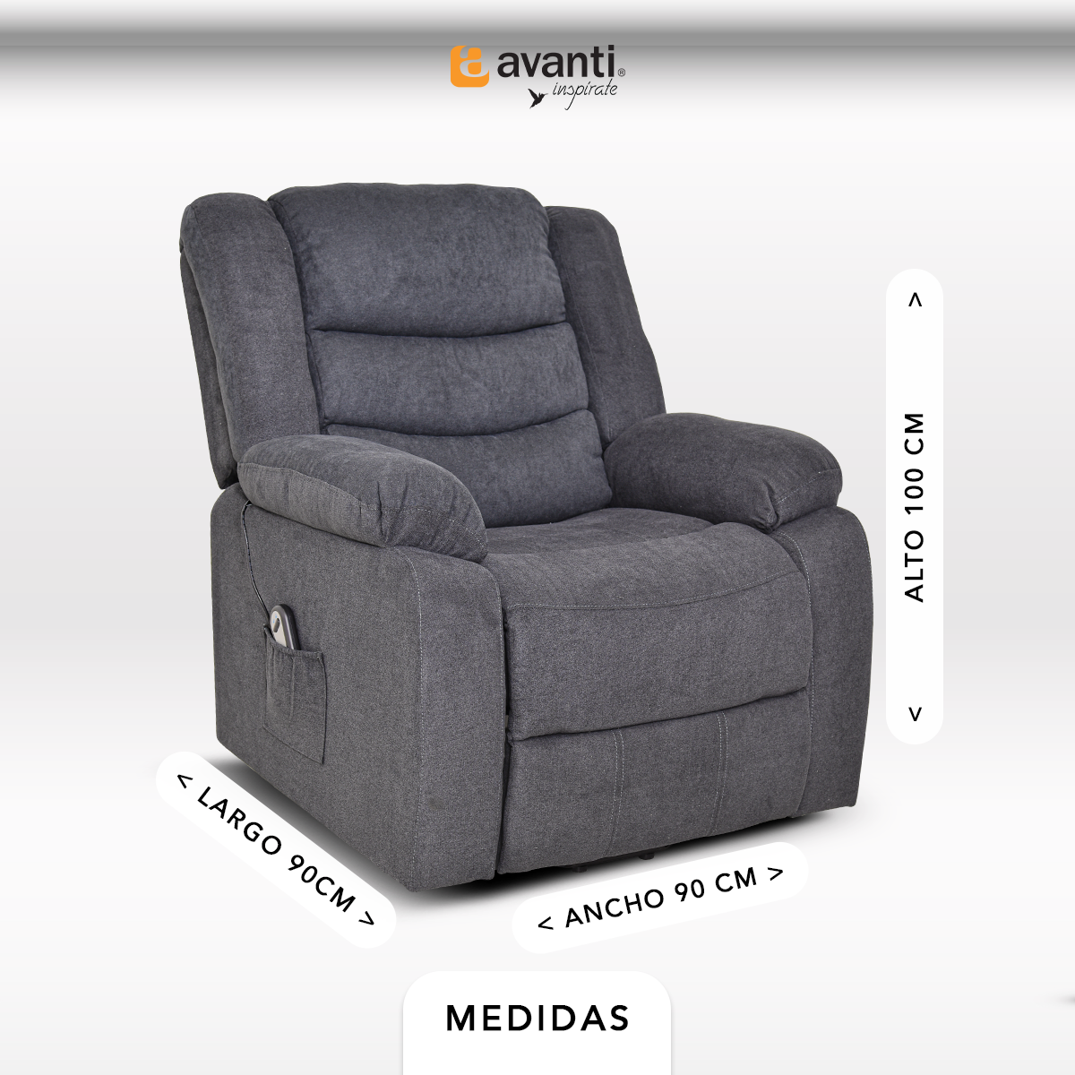 Foto 5 pulgar | Sillón Reclinable Eléctrico Avanti Turin