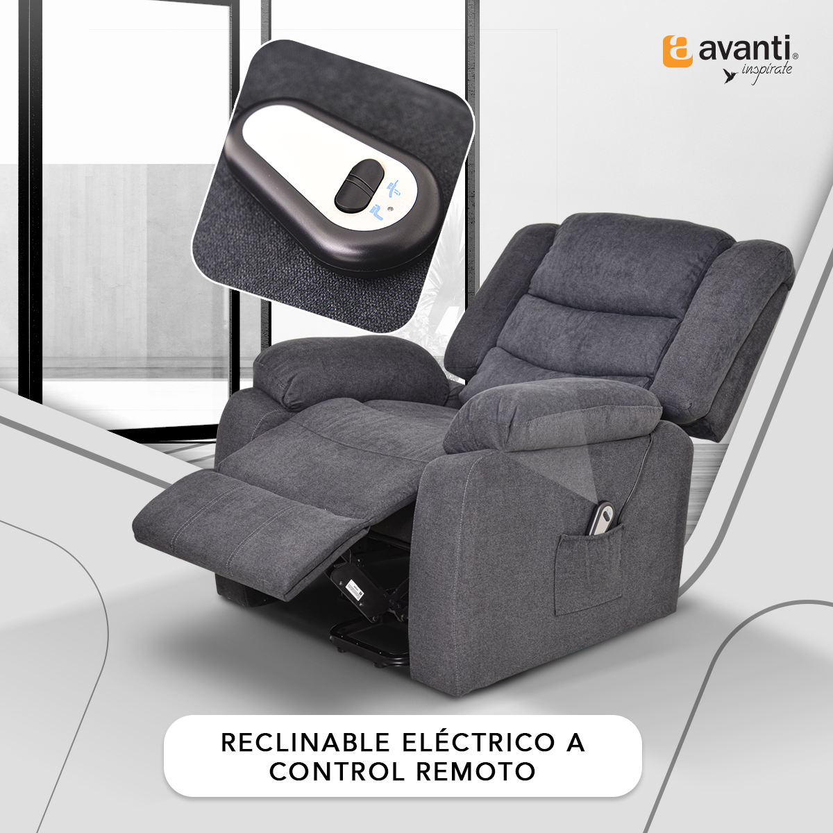 Foto 5 | Sillón Reclinable Eléctrico Avanti Turin