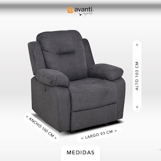 Foto 5 | Sillón Reclinable Eléctrico Cloe De Tela Color Gris