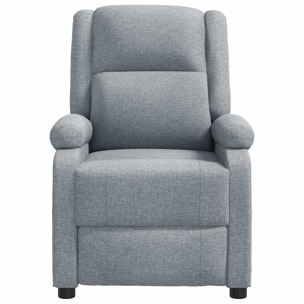 Foto 5 pulgar | Sillón Reclinable De Masaje Vidaxl De Tela Gris Claro Con Masaje Vibratorio - Venta Internacional.
