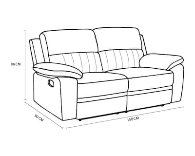 Foto 8 | Love Seat Reclinable Easy Living Wynwood Gris Claro