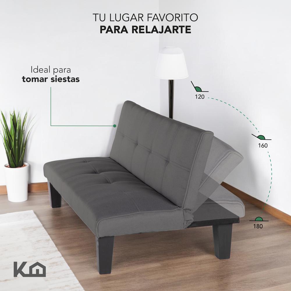 Foto 7 pulgar | Sofá Cama Mia Individual Plegable Y Reclinable Tapizado Lino