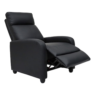 Foto 2 | Sillon Reposet Reclinable Pushback Con Masaje Torino Negro Vinipiel