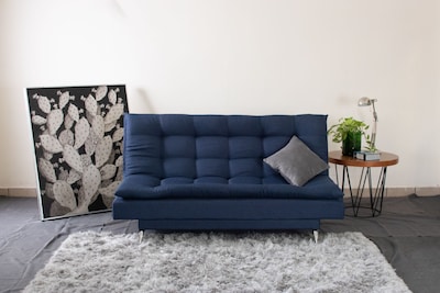 Foto 4 | Sofá Cama M & E Muebles Carmen Azul Denim De 3 Posiciones