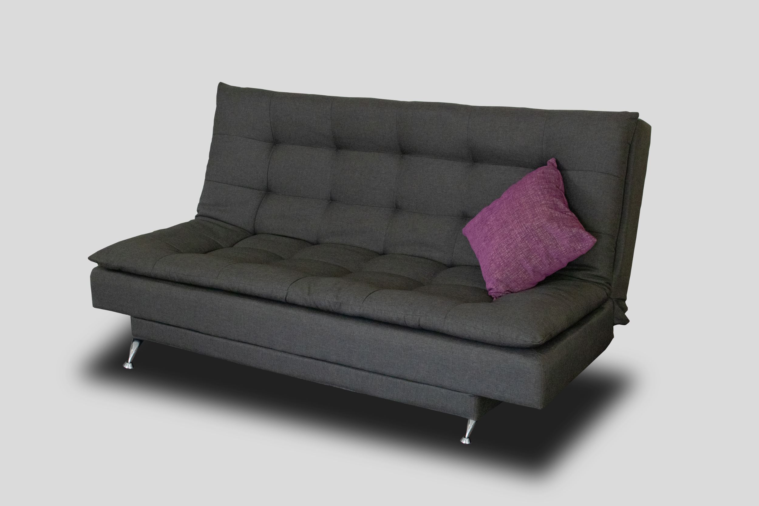 Foto 1 | Sofá Cama M & E Muebles Carmen Gris Oxford De 3 Posiciones