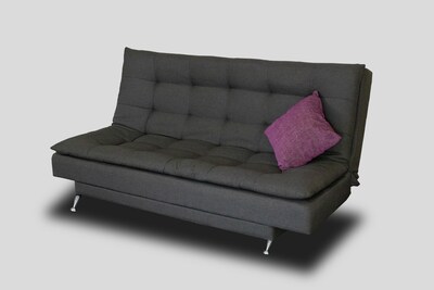 Foto 1 | Sofá Cama M & E Muebles Carmen Gris Oxford De 3 Posiciones