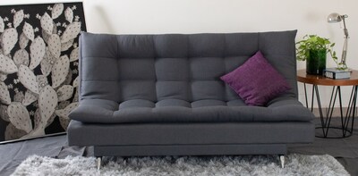 Foto 4 | Sofá Cama M & E Muebles Carmen Gris Oxford De 3 Posiciones