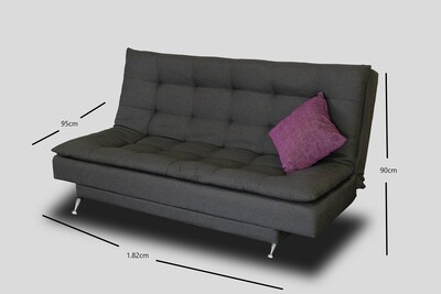 Foto 5 | Sofá Cama M & E Muebles Carmen Gris Oxford De 3 Posiciones