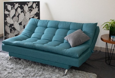 Foto 2 | Sofá Cama M & E Muebles Carmen Aqua De 3 Posiciones
