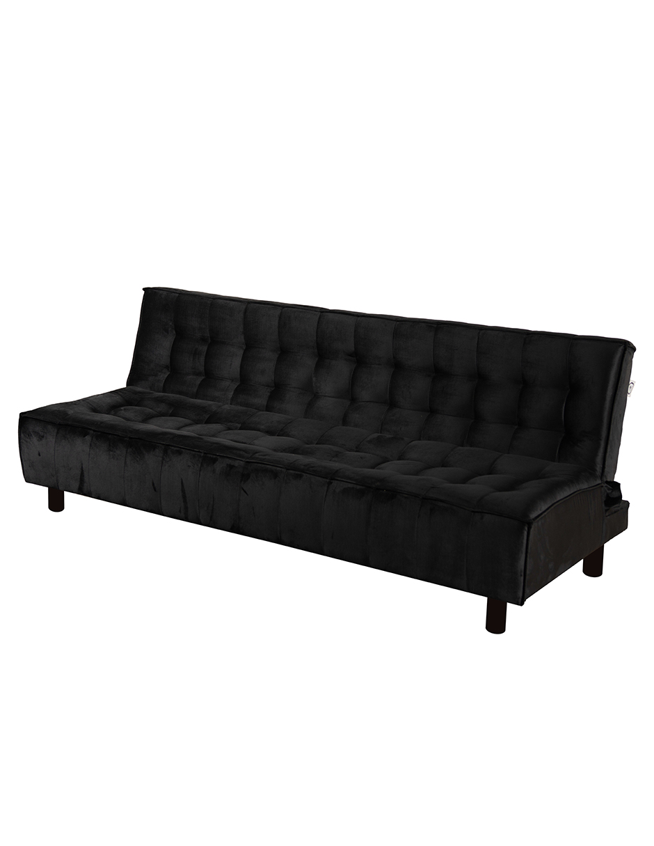 Foto 1 | Sofá Cama M & E Muebles Milio Negro De 3 Posiciones Individual