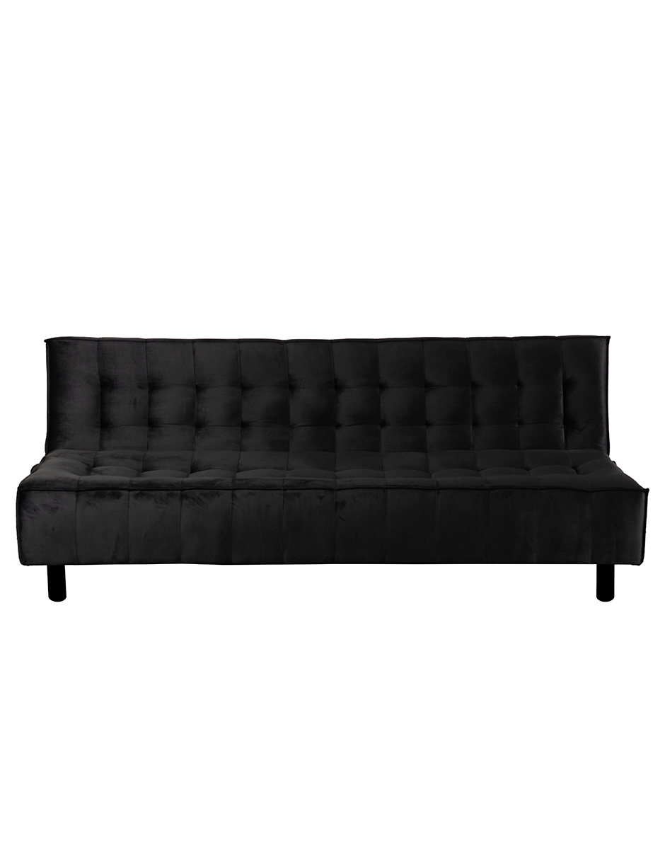 Foto 3 pulgar | Sofá Cama M & E Muebles Milio Negro De 3 Posiciones Individual