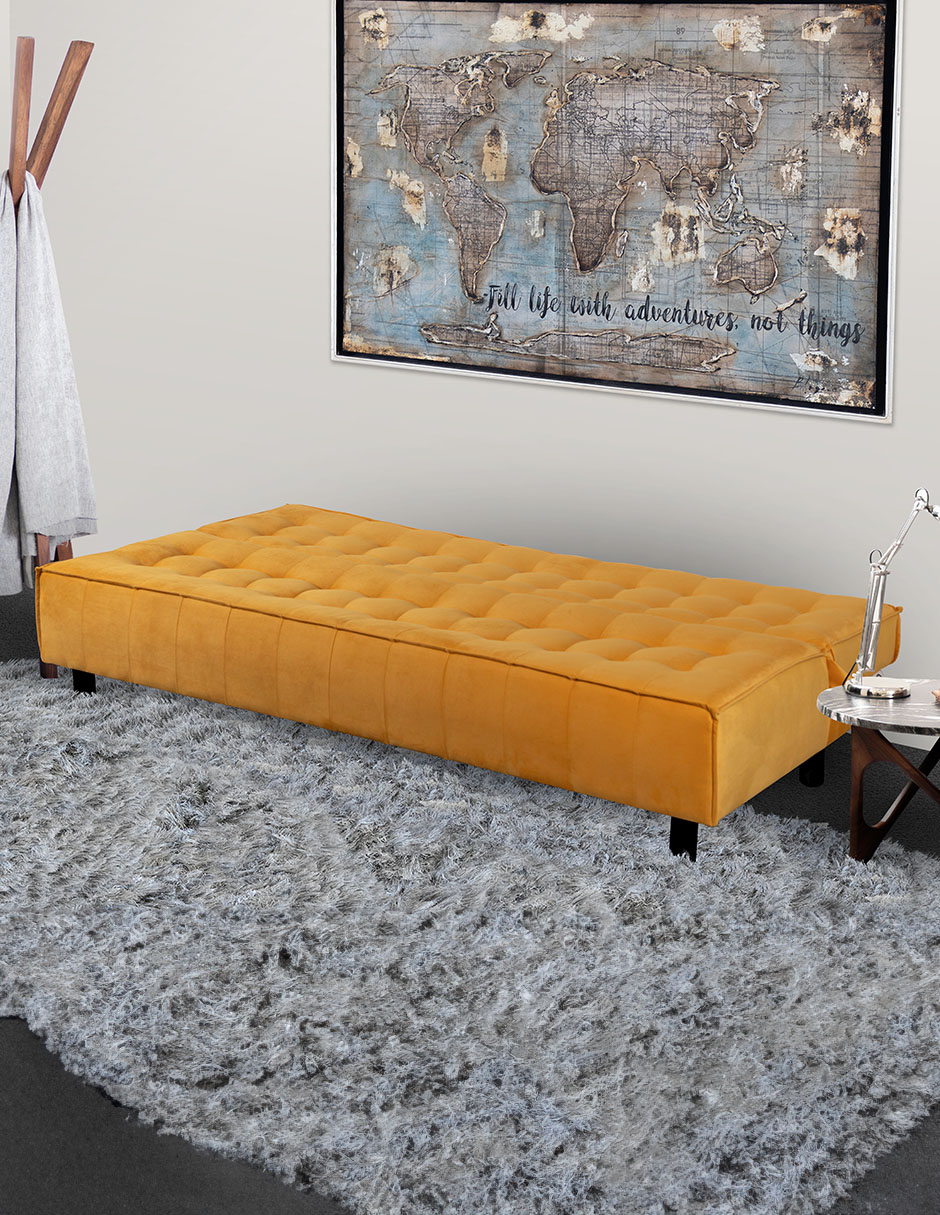 Foto 5 | Sofá Cama M & E Muebles Milio Mostaza De 3 Posiciones Individual