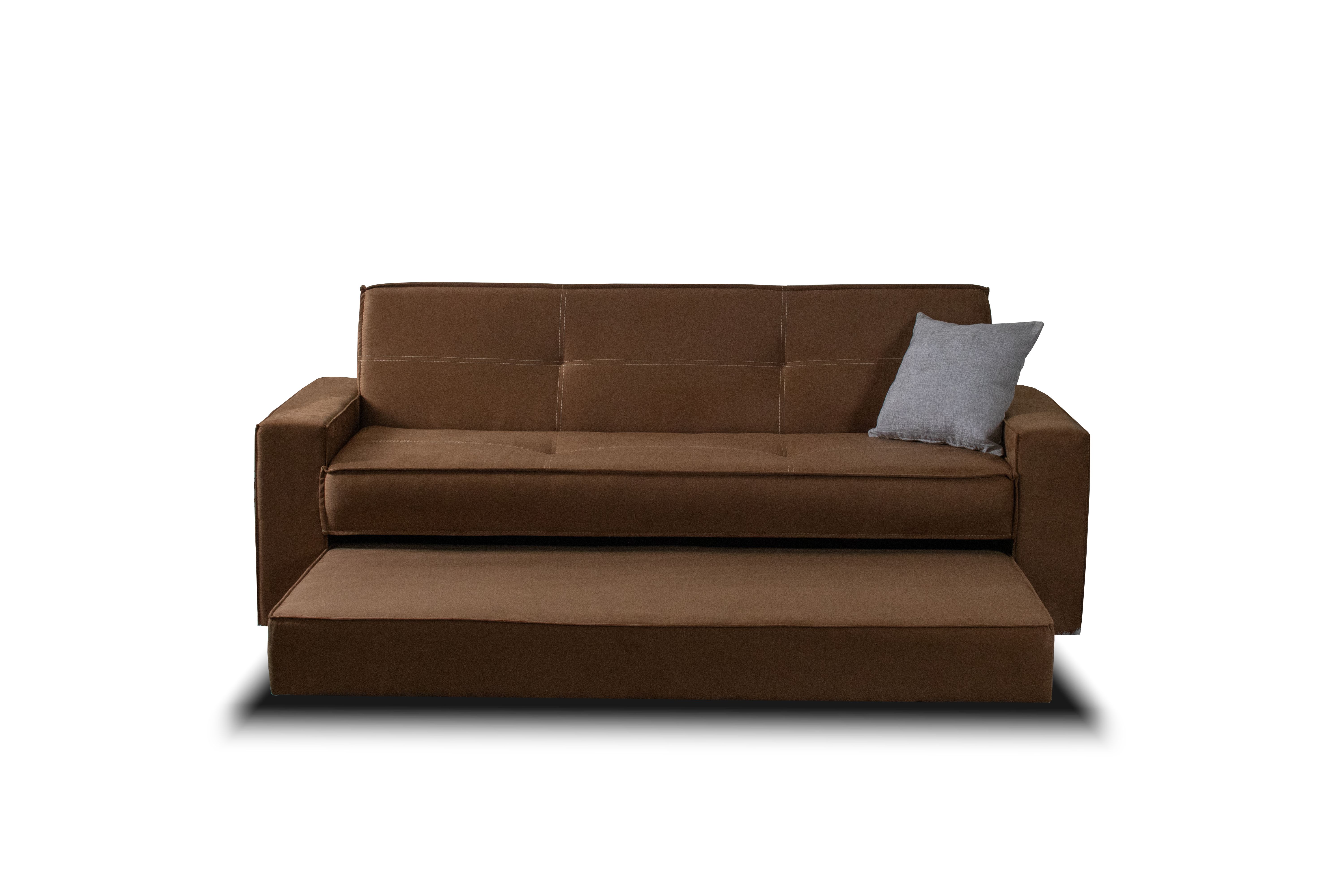 Foto 2 pulgar | Sofá Cama M & E Muebles Confort Café De 3 Posiciones  Incluye Cama