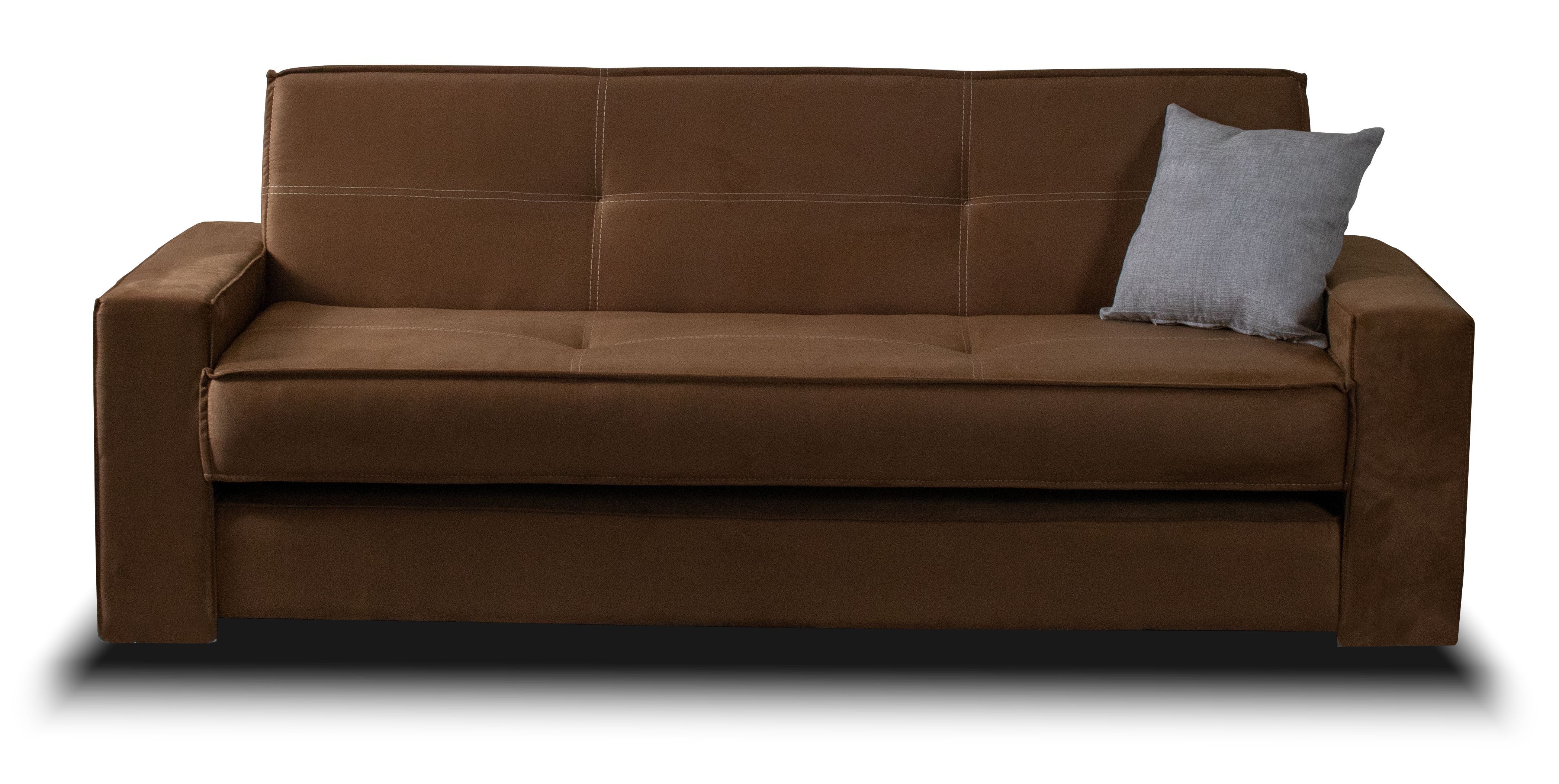 Foto 4 pulgar | Sofá Cama M & E Muebles Confort Café De 3 Posiciones  Incluye Cama