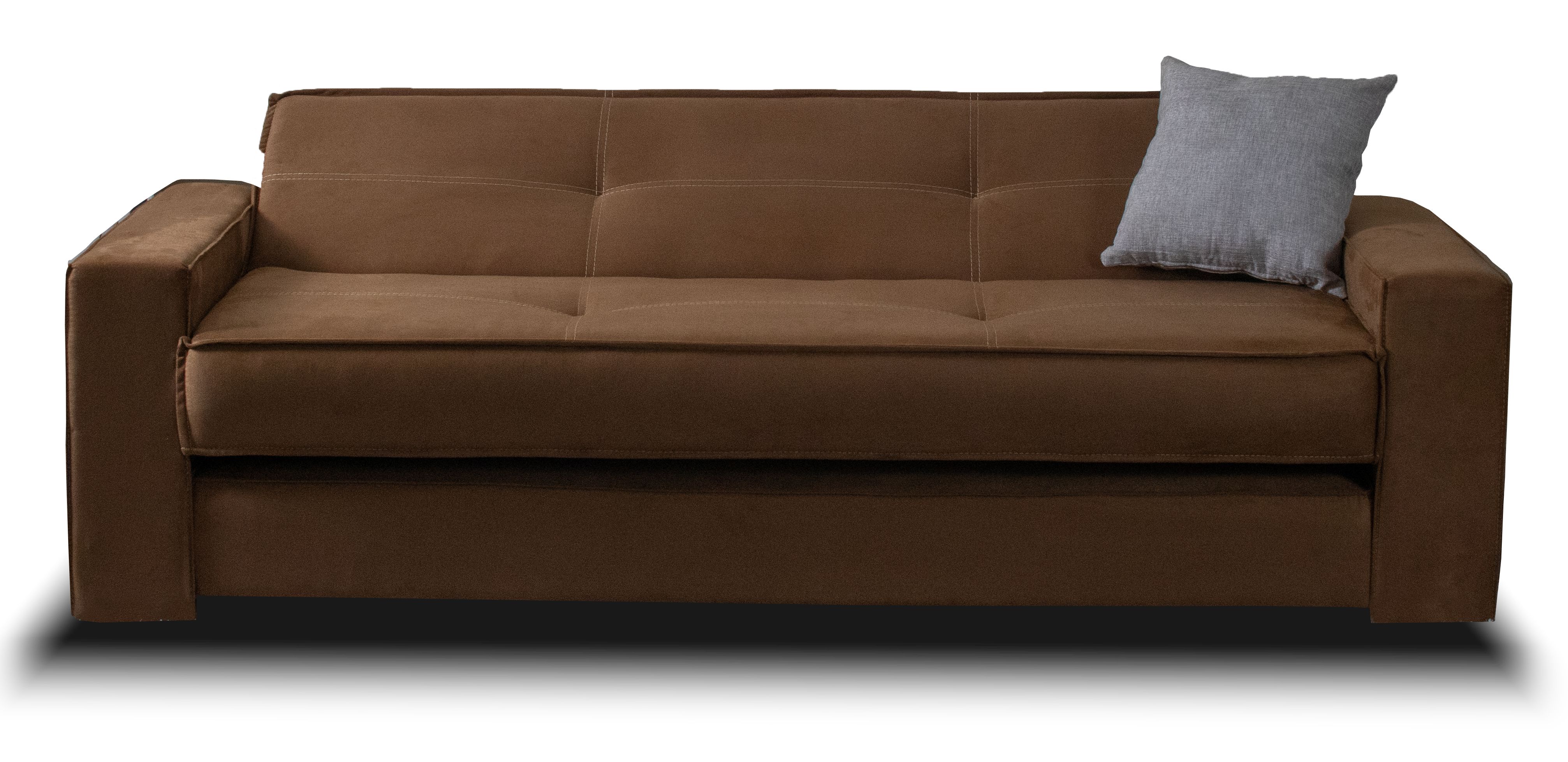 Foto 5 pulgar | Sofá Cama M & E Muebles Confort Café De 3 Posiciones  Incluye Cama