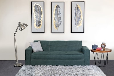 Foto 5 | Sofá Cama M & E Muebles Enzo Verde De 3 Posiciones