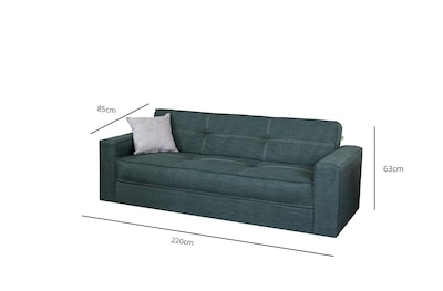 Foto 6 | Sofá Cama M & E Muebles Enzo Verde De 3 Posiciones