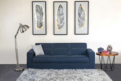 Foto 5 | Sofá Cama M & E Muebles Enzo Azul De 3 Posiciones