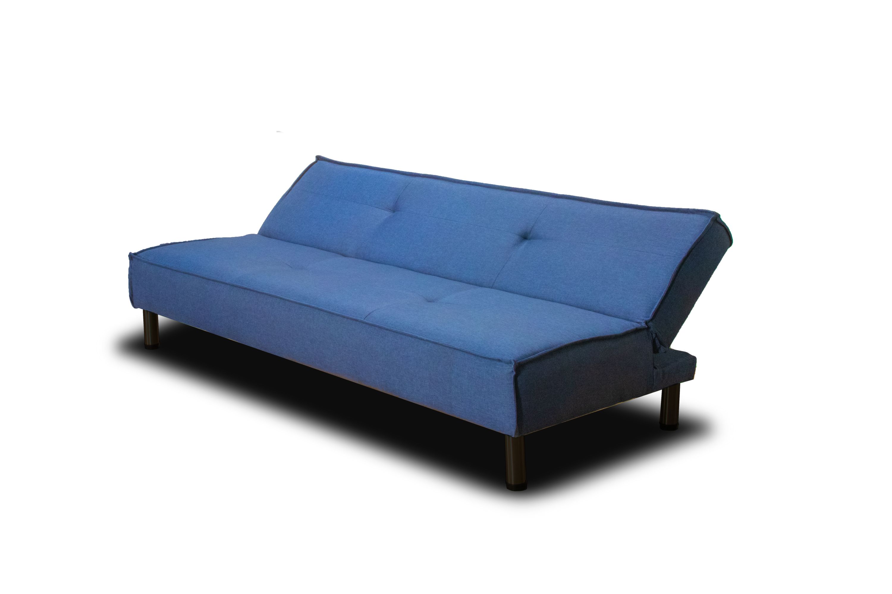 Foto 5 pulgar | Sofá Cama M & E Muebles Tomm Azul Denim 3 Posiciones Individual