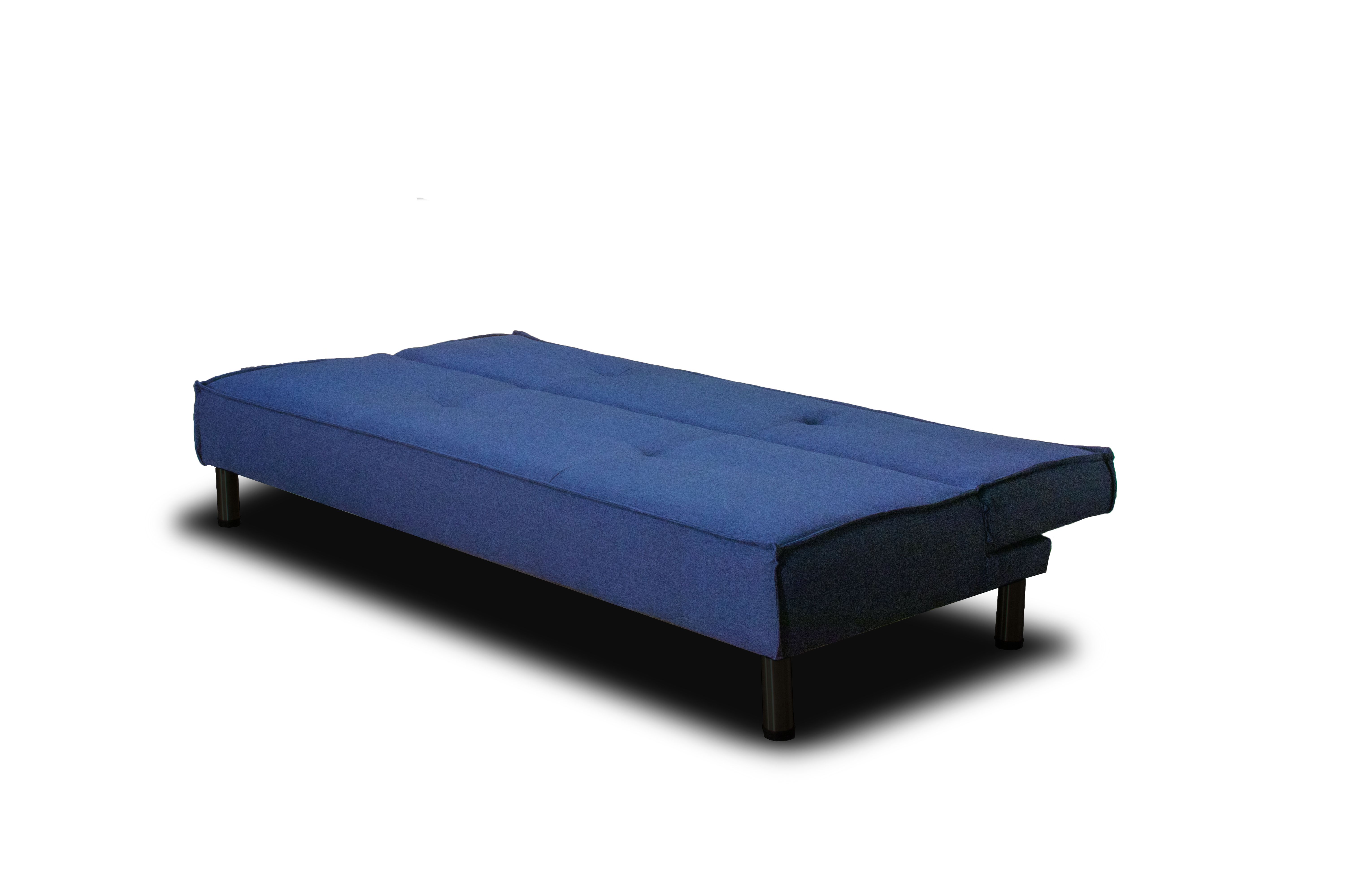 Foto 6 pulgar | Sofá Cama M & E Muebles Tomm Azul Denim 3 Posiciones Individual