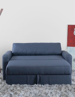 Foto 5 | Sofá Cama M & E Muebles Franco Love Azul Denim 3 Posiciones Matrimonial