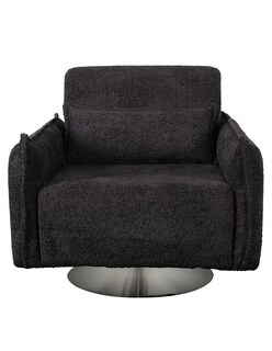 Foto 1 | Sillón M & E Muebles Antom Negro Giratorio
