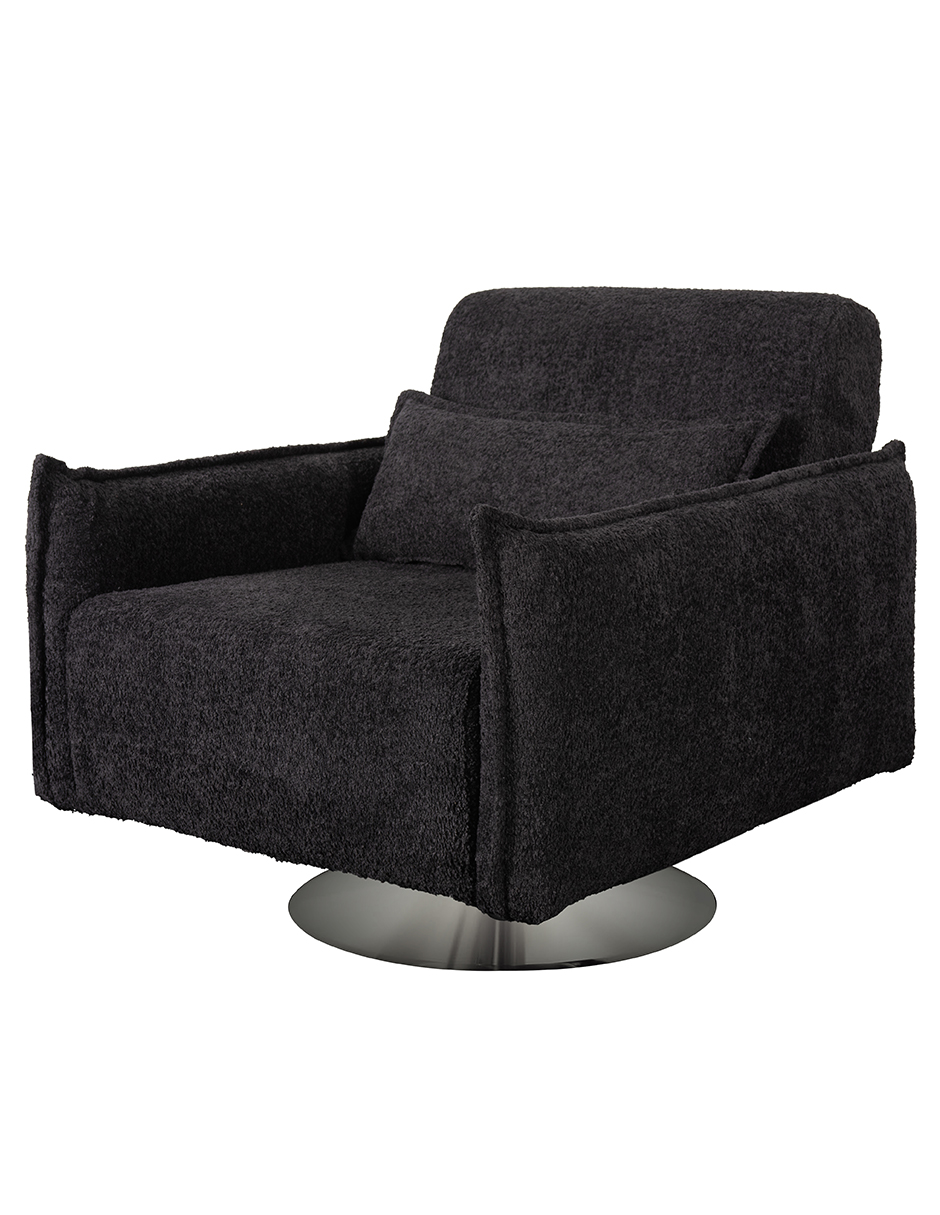 Foto 3 pulgar | Sillón M & E Muebles Antom Negro Giratorio