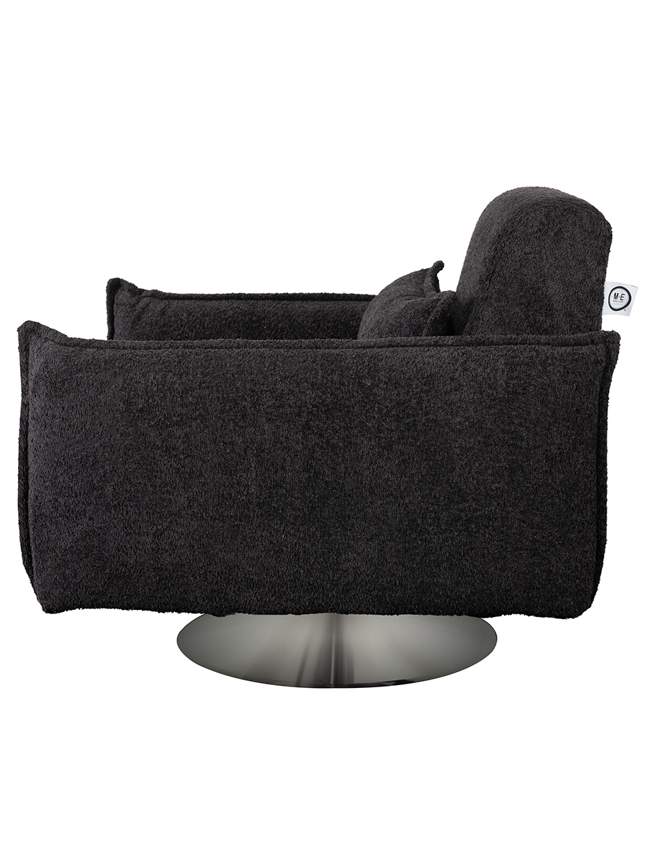 Foto 4 pulgar | Sillón M & E Muebles Antom Negro Giratorio