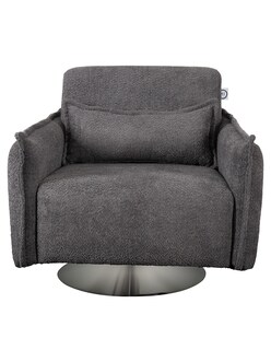 Foto 1 | Sillón M & E Muebles Antom Gris Oxford Giratorio