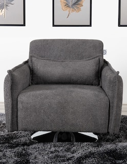 Foto 5 | Sillón M & E Muebles Antom Gris Oxford Giratorio