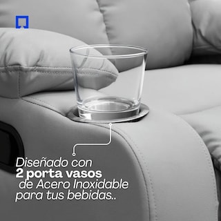 Foto 5 | Reclinable Giratorio Tactopiel Manual Moderno Mecedora