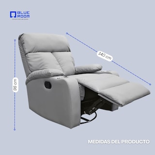 Foto 8 | Reclinable Giratorio Tactopiel Manual Moderno Mecedora